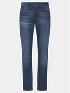 Spodnie męskie - Mustang Jeansy Vegas 1013231 Granatowy Slim Fit - miniaturka - grafika 1