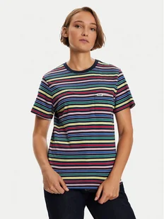 Wrangler T-Shirt Stripe 112356456 Kolorowy Regular Fit - Koszulki i topy damskie - miniaturka - grafika 1