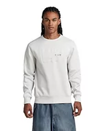 Bluzy męskie - G-STAR RAW Męska bluza z długim rękawem, szara (Oyster Mushroom A971-D607), XL, szary (Oyster Mushroom A971-d607), XL - miniaturka - grafika 1