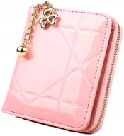 Portfele - Portfel Pikowany skórzany damski PORTMONETKA mały - miniaturka - grafika 1