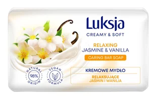 Mydło w kostce jaśmin, wanilia 90g Luksja Creamy&Soft - Mydła - miniaturka - grafika 1