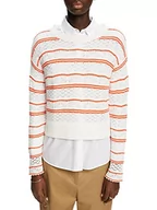 Swetry damskie - ESPRIT Damski sweter 023EE1I308, 112/OFF White 3, XXS, 112/Off White 3, XXS - miniaturka - grafika 1