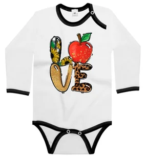 Body dziecięce Napis Love Z Jabłkiem Panterka Na Dzień Jabłka 74/80 - Body dla niemowląt Body dziecięce Napis Love Z Jabłkiem Panterka Na Dzień Jabłka 74/80 - Body dla niemowląt - miniaturka - grafika 1