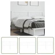 Inne meble do sypialni - The Living Store Metalowe wezgłowie - białe - 200 cm - Wezgłowie - miniaturka - grafika 1