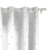 Firany i zasłony dla dzieci - Zasłona dla dzieci BUNNY BLISS wzór D242 | kwiatuszki 150 x 300 cm tkanina standard - miniaturka - grafika 1