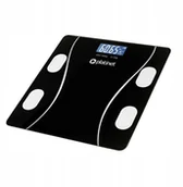 Wagi łazienkowe - PLATINET WAGA BATHROOM SMART BODY SCALE 180KG 26X26CM WITH APP BLUETOOTH BLACK 46021 - miniaturka - grafika 1