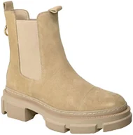 Botki damskie - Trzewiki Karino 3897 Beżowe Skórzane_TN - KARINO - miniaturka - grafika 1