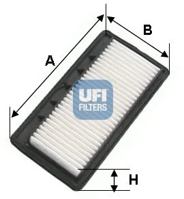 Filtr powietrza UFI Filtry 30.496.00 - Filtry powietrza - miniaturka - grafika 1