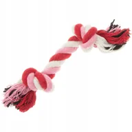 Zabawki dla psów - Zabawka dla psa SZNUR pleciony dwa supły 16 cm - miniaturka - grafika 1