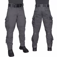 Spodnie męskie - Dominator Urban Combat Spodnie Wojskowe Bojówki 124L Szare XXL - miniaturka - grafika 1