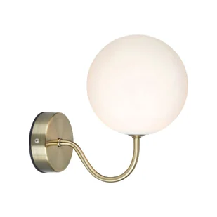 Kinkiet łazienkowy Deco IP44 złoty G9 Markslojd - Pozostałe oświetlenie - miniaturka - grafika 1