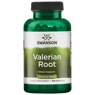 SWANSON Valerian Root 475 mg (100 kaps.) - Suplementy naturalne - miniaturka - grafika 1