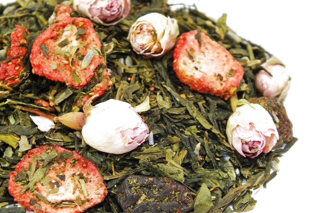 Truskawki w Szampanie herbata zielona 50 g od Skworcu