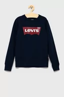 Bluzy damskie - Levi's Levi's Bluza dziecięca kolor granatowy z nadrukiem - miniaturka - grafika 1