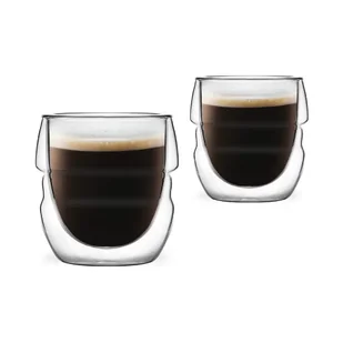 Vialli Design Szklanki do espresso z podwójną ścianką Sferico 7947 2 x 70 ml - Szklanki - miniaturka - grafika 2