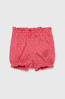 Spodnie i spodenki dla dziewczynek - GAP szorty bawełniane niemowlęce kolor fioletowy wzorzyste - Gap - grafika 1