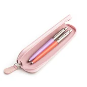 Zestawy piśmiennicze - Zestaw prezentowy długopis Parker Jotter Originals Liliowy i Koralowy z różowym etui - miniaturka - grafika 1