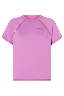Koszulki sportowe damskie - Damska koszulka treningowa Marmot Windridge Short-Sleeve T-Shirt - różowa - MARMOT - grafika 1