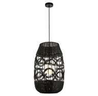 Lampy sufitowe - Lampa wisząca z dużym czarnym kloszem - 2S K398 E7-H00 - miniaturka - grafika 1