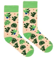 Skarpetki męskie - Skarpetki z bawełny GOTS Roślinki 36-41 - miniaturka - grafika 1