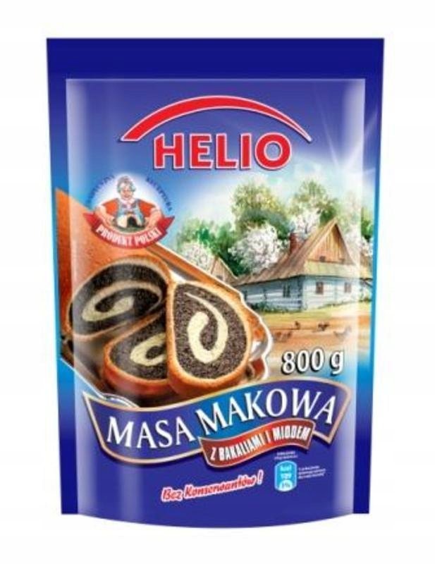 Masa makowa Helio 850 g bez konserwantów DOYPACK