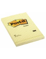 Notesy i bloczki - 3M POST-IT POST-IT Bloczek samop POST-IT w kratkę 662 102x152mm 1x100 kart. żółty - miniaturka - grafika 1