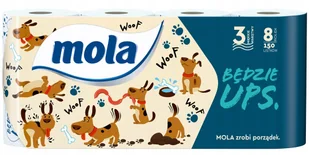Mola Papier toaletowy BĘDZIE UPS 3-warstwy 150 listkow op 8szt - Papier toaletowy - miniaturka - grafika 1
