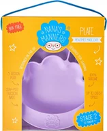 Miseczki i talerzyki dla dzieci - Talerz Silikonowy Z Przyssawką Purple Nana'S Manners - miniaturka - grafika 1