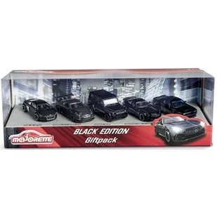 Majorette Zestaw 5 samochodów Black Edition 1:64, czarny - Samochody i pojazdy dla dzieci - miniaturka - grafika 1