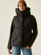 Kamizelki damskie - Regatta Kamizelka pikowana "Kelse" w kolorze czarnym - miniaturka - grafika 1