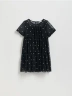 Sukienki i spódniczki dla dziewczynek - Reserved - Tiulowa sukienka - czarny - miniaturka - grafika 1