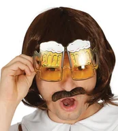 Dodatki do strojów karnawałowych - GUIRCA Okulary kufle piwa OKUL/2262-G - miniaturka - grafika 1