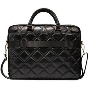 Guess Quilted 4G Computer Bag - Torba na notebooka 15" / 16" (czarny) - Torby na laptopy - miniaturka - grafika 1