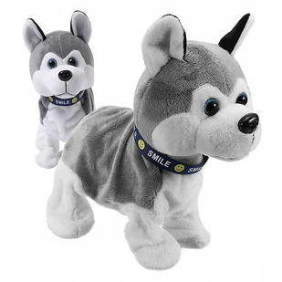 Interaktywny Piesek Husky Pies Robot Reaguje Na Dotyk Szczeka Skomle Siada - Roboty dla dzieci - miniaturka - grafika 1