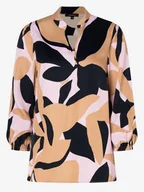 Bluzki damskie - More & More Bluzka w kolorze beżowo-czarnym - miniaturka - grafika 1