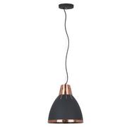 Lampy sufitowe - Italux Lampa wisząca Merton 1 x 40 W E27 black/copper HN8209 - miniaturka - grafika 1