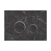 Przyciski spłukujące - Przycisk spłukujący do stelaża Vicus Kwarc czarny Ravak - miniaturka - grafika 1