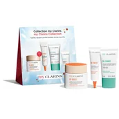 Zestawy kosmetyków damskich - Clarins My Clarins Collection Zestaw krem do twarzy Re-Boost Hydra-Energizing Cream 50 ml + krem pod oczy Re-Fresh Fatigue-Fighter Eye Care 15 ml + maska do twarzy na noc Re-Charge Hydra-Replumping Night Mask 15 ml + żel oczyszczający Re-Move Purifying Cleansing Gel 5 ml - miniaturka - grafika 1