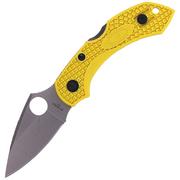Noże - Nóż składany Spyderco DragonFly 2 Salt FRN Yellow, Plain H-1 (C28PYL2) - miniaturka - grafika 1