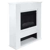 Kominki elektryczne - FERRETTI Kominek elektryczny Celine 2000W biały - miniaturka - grafika 1