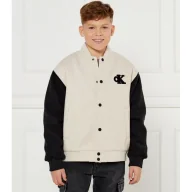 Kurtki i płaszcze dla chłopców - CALVIN KLEIN JEANS Kurtka bomber HEATHER Regular Fit - miniaturka - grafika 1