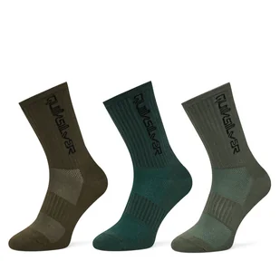 Skarpety Quiksilver AS_QUIKSILVER_100W_SS25 (3-PACK) Khaki - Skarpetki męskie - miniaturka - grafika 1