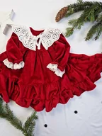Sukienki i spódniczki dla dziewczynek - Sukienka Red Velvet Ho Ho - miniaturka - grafika 1