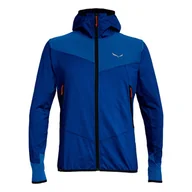 Bluzy męskie - Bluza męska Salewa Agner Hybrid PL/DST FZ Hdy Electric Melange XXL - miniaturka - grafika 1