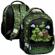 Plecaki szkolne i tornistry - Plecak torniser szkolny Minecraft Pixel Piksele dla gracza Klasa 1-3 - miniaturka - grafika 1