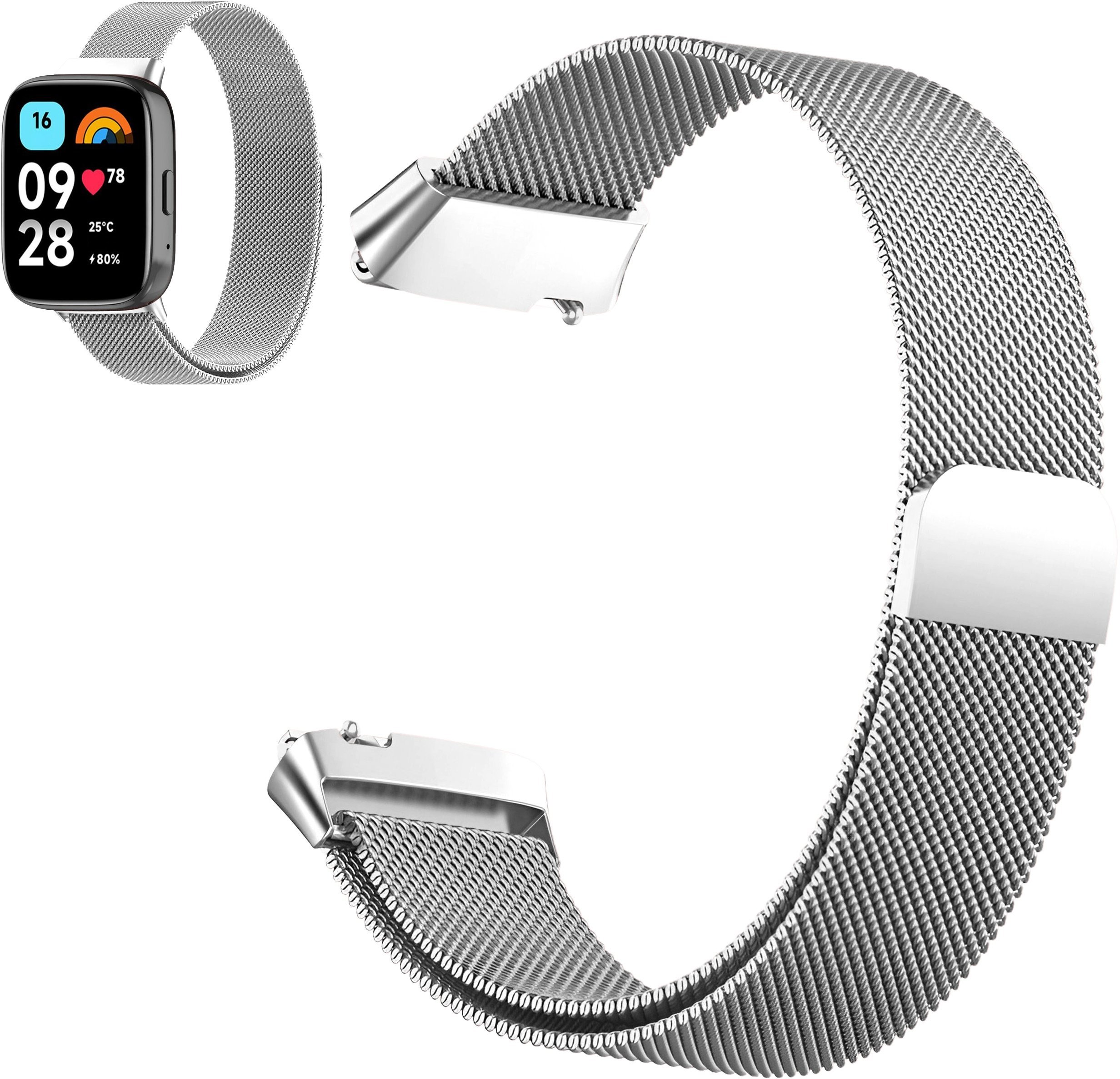 ChronSmarta Pasek / bransoleta ChronSmarta do smartwatch'a Xiaomi Redmi Watch 3 Active Srebrny