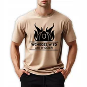 Piżamy damskie - Piżama Męska WCHODZĘ W TO JAK W OGNIEŃ Dla Strażaka Wiosna XL Top WZORY - miniaturka - grafika 1