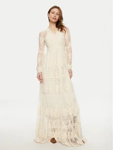 YAS Sukienka wieczorowa Seloise 26015997 Biały Regular Fit - Sukienki - miniaturka - grafika 1