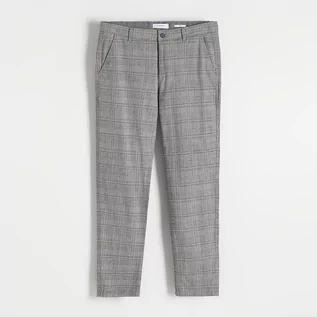 Spodnie męskie - Reserved - Spodnie chino z wiskozą - Jasny szary - grafika 1