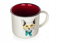 Kubki - Kubek Ceramiczny Kot 400 Ml Na Kawę Herbatę Napoje - miniaturka - grafika 1